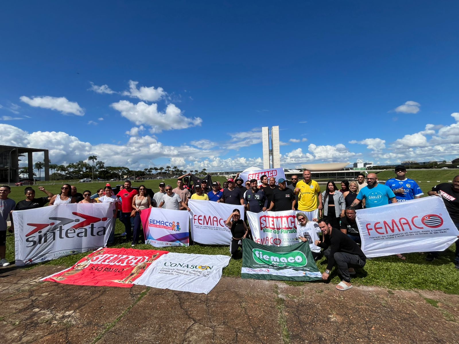 FEMACO participa de marcha em Brasília por direitos trabalhistas e sociais